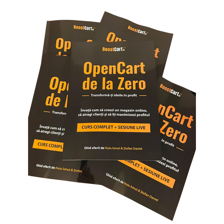 Cartea Oficială OpenCart by BoostCart – Format Fizic